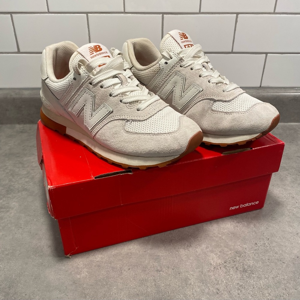 New Balance 574 Sea Salt & Rust W7.5, M6